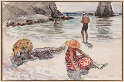 Crozon Peninsula, Portzic Beach, 1924 by Henri Lebasque