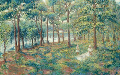 Madame Lebasque and Her Son on the Bank of the Marne, 1899 by Henri Lebasque