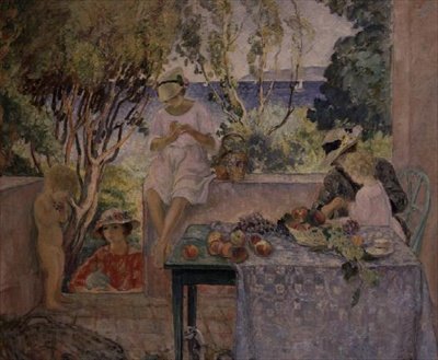 Tea on the Terrace at St. Maxine by Henri Lebasque