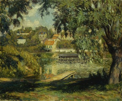 Village on the Banks of the River by Henri Lebasque