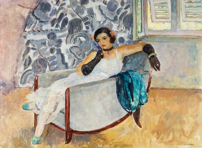 Woman with Black Gloves by Henri Lebasque