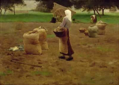 Harvesting Potatoes by Henri Lerolle