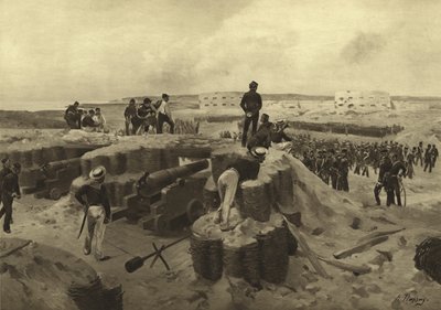 Battle of Bomarsund, 1854 by Henri Louis Dupray