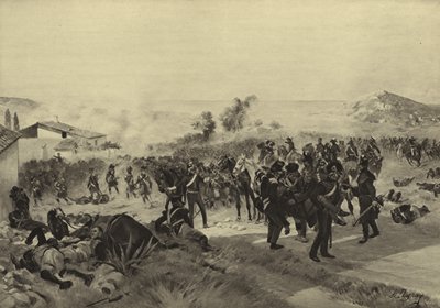 Battle of Corunna, 1809 by Henri Louis Dupray