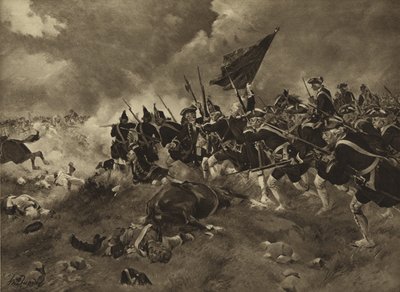 Battle of Dettingen, 1743 by Henri Louis Dupray
