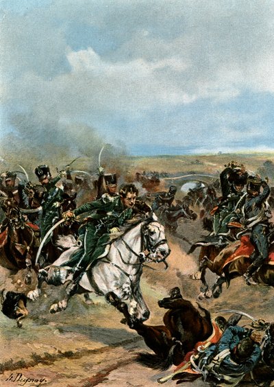 Heroism of the Officers of the 20th Chasseurs by Henri Louis Dupray