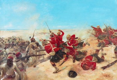 The Black Watch at the Battle of Tel-el-Kebir on the 13th September by Henri Louis Dupray