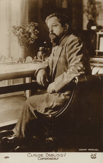 Claude Debussy, French composer (1862-1918) by Henri Manuel