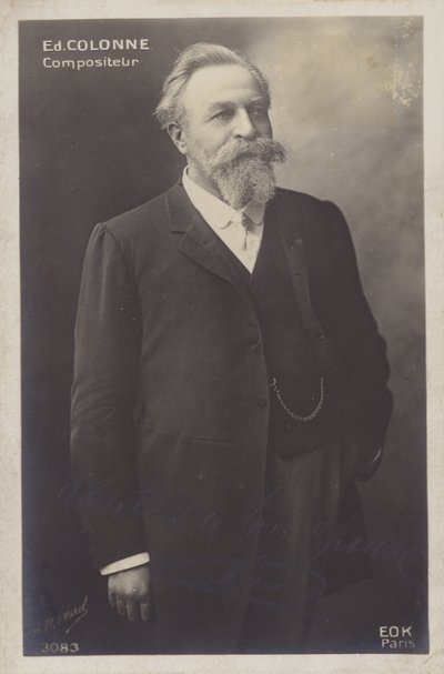 Edouard Colonne, French Conductor and Violinist (1838-1910) by Henri Manuel