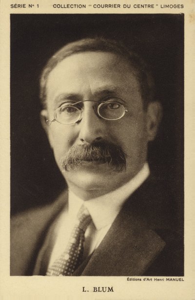 Leon Blum, c.1930s by Henri Manuel