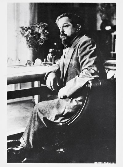 Portrait of French composer and pianist Claude Debussy by Henri Manuel
