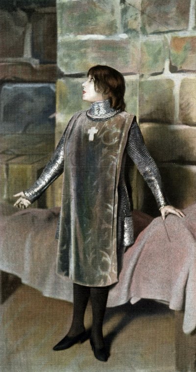 Sarah Bernhardt as Joan of Arc in Play 