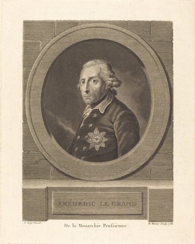 Frederick the Great, King of Prussia by Henri Marais after Anton Graff
