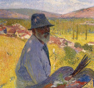 Self portrait at La Bastide-du-Vert by Henri Martin