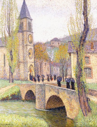 The Mass Hour at Bastide du Vert by Henri Martin