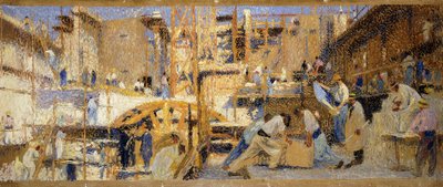 The Workers, 1914 by Henri Martin