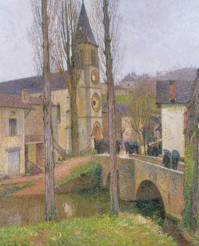 Time for Mass at Labastide du Vert by Henri Martin