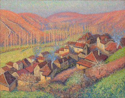 View of the Centre of Labastide du Vert, c.1940 by Henri Martin