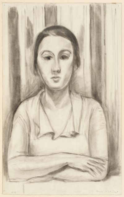 A Woman Leaning with Elbows on a Table by Henri Matisse