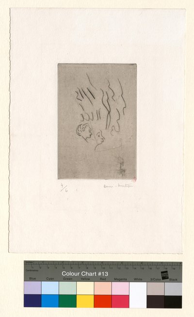 Two Small Profiles (Biting Test) by Henri Matisse