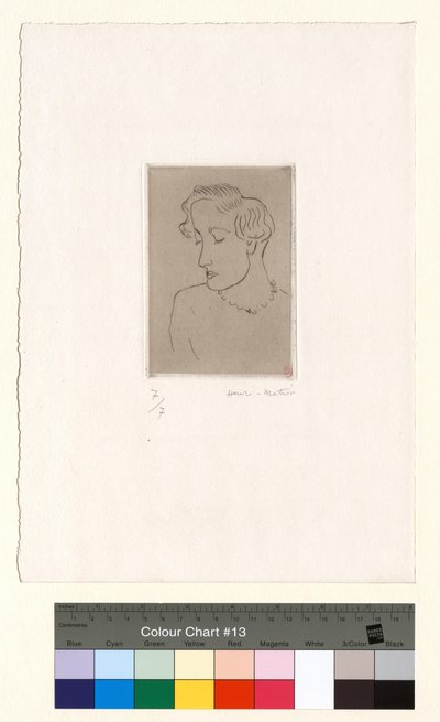 Woman with Downcast Eyes, 3/4 to the Left by Henri Matisse