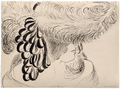 Girl in Plumed Hat (Mlle Antoinette) by Henri Matisse