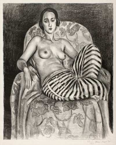 Large Odalisque in Striped Pantaloons by Henri Matisse