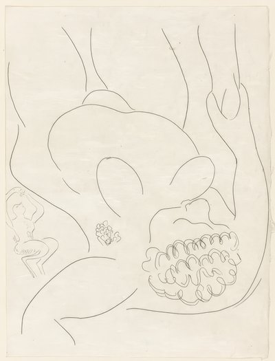 The Punished Clown, Plate Four from Poesies de Mallarmé by Henri Matisse