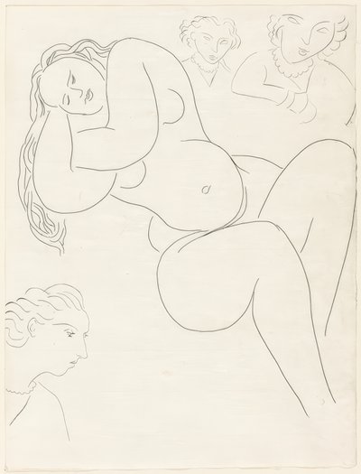 The Bell Ringer, plate eight from Poesies de Mallarmé by Henri Matisse