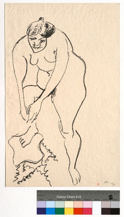 Nude with Right Foot on a Stool by Henri Matisse