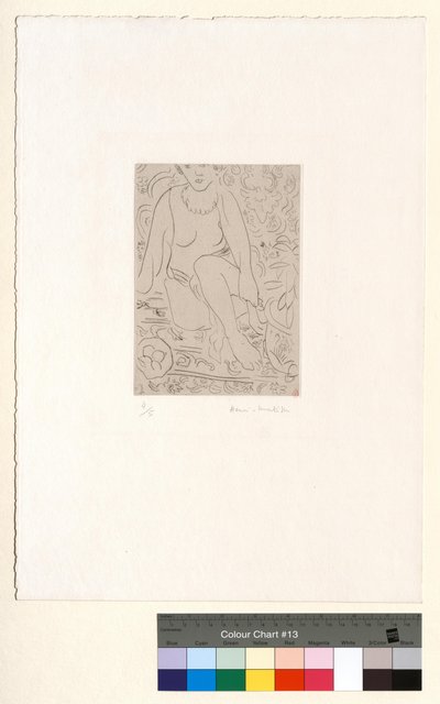 Nude in an Interior with a Bowl of Fruit by Henri Matisse