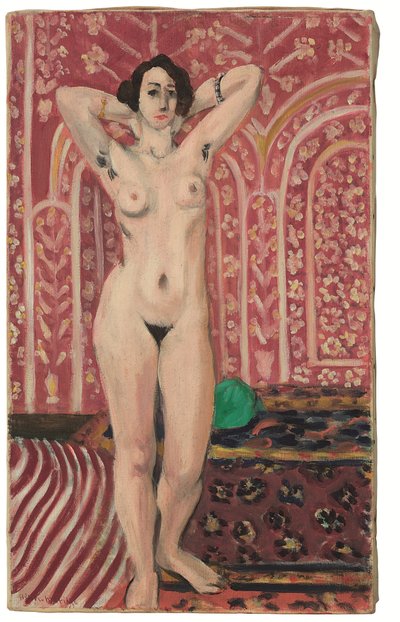 Nude on Red Background by Henri Matisse
