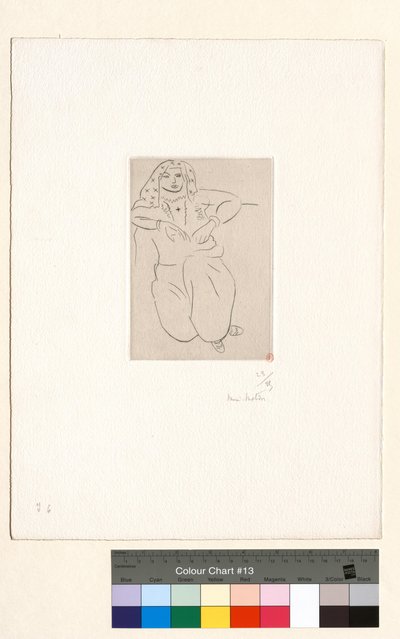 Oriental, Cross Tattoo on the Chest by Henri Matisse