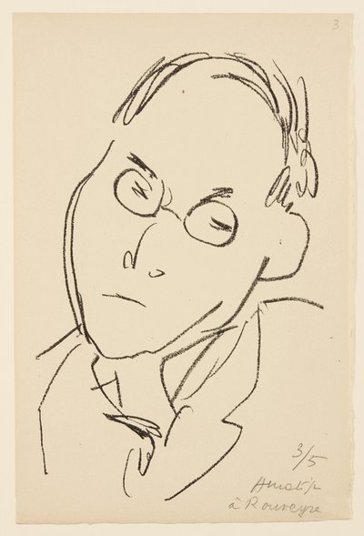 Portrait of Paul Léautaud by Henri Matisse