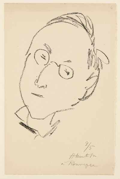 Portrait of Paul Léautaud by Henri Matisse