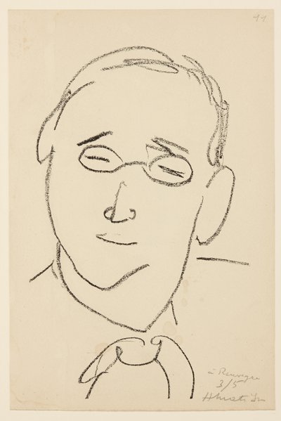 Portrait of Paul Léautaud by Henri Matisse