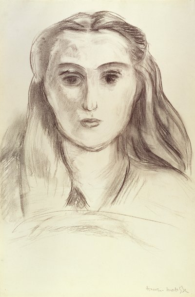 Portrait of a Young Woman with Her Hair Down (L.N. Delektorskaya) by Henri Matisse