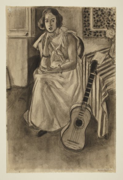 Seated Model with a Guitar by Henri Matisse