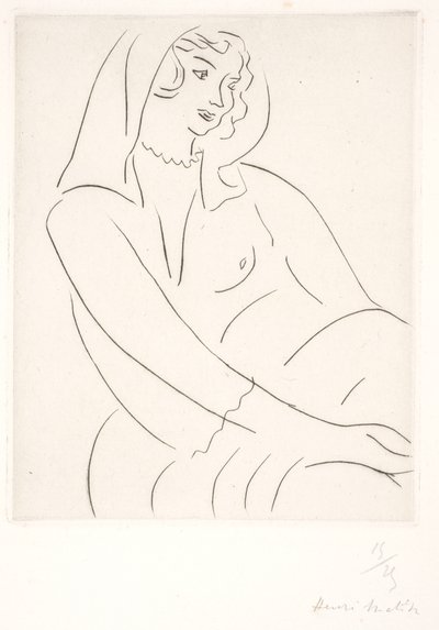 Seated Woman with Veil by Henri Matisse