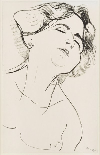Head of a Woman, Eyes Closed by Henri Matisse