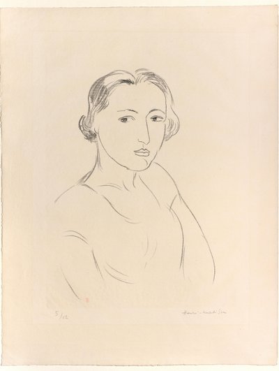 Head of a Young Woman by Henri Matisse