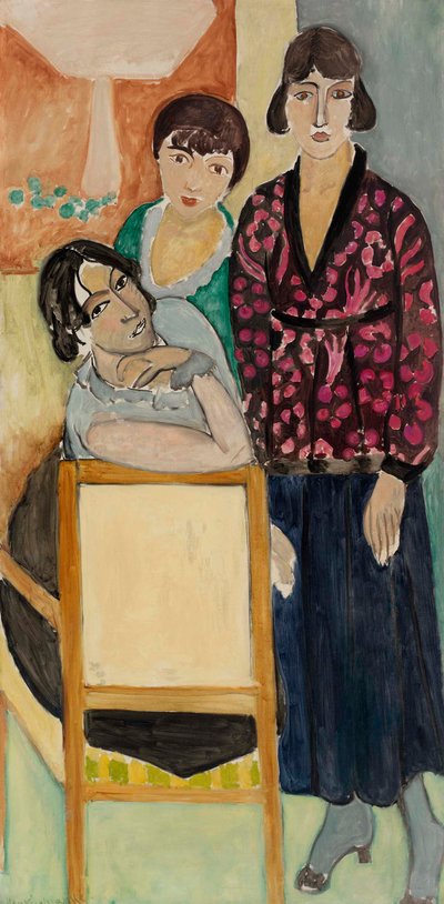Three Sisters and "The Rose Marble Table" by Henri Matisse