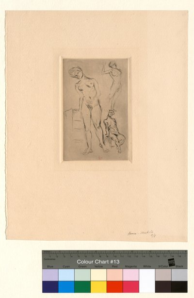 Three Nudes, One Leaning on a Stool by Henri Matisse