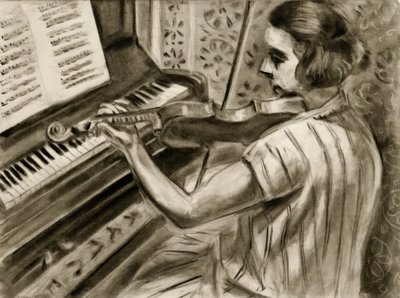 A Young Violinist in Front of a Piano by Henri Matisse