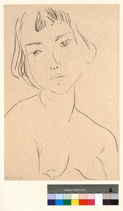 Face Slightly Tilted to the Left by Henri Matisse