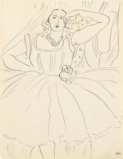 Woman in Evening Dress by Henri Matisse
