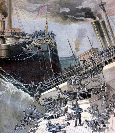 An Accident Aboard the Victoria, 22 June 1893 by Henri Meyer