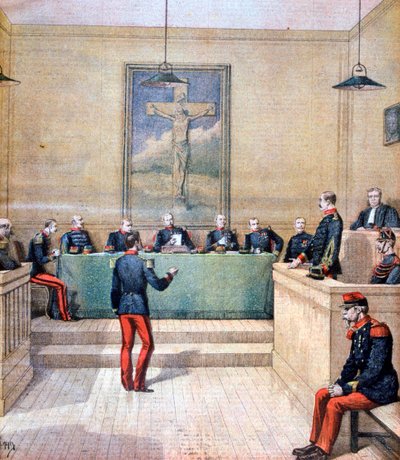 Captain Dreyfus before the court martial by Henri Meyer