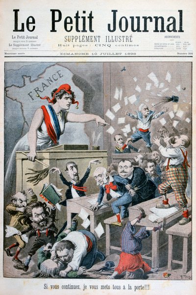 Caricature of the Chamber of Deputies, Paris, 1898 by Henri Meyer