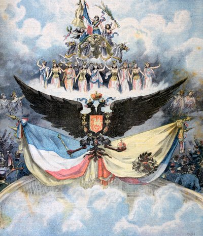 Celebrations at the Opera in Paris in honour of the Franco-Russian Dual Alliance, 1893 by Henri Meyer